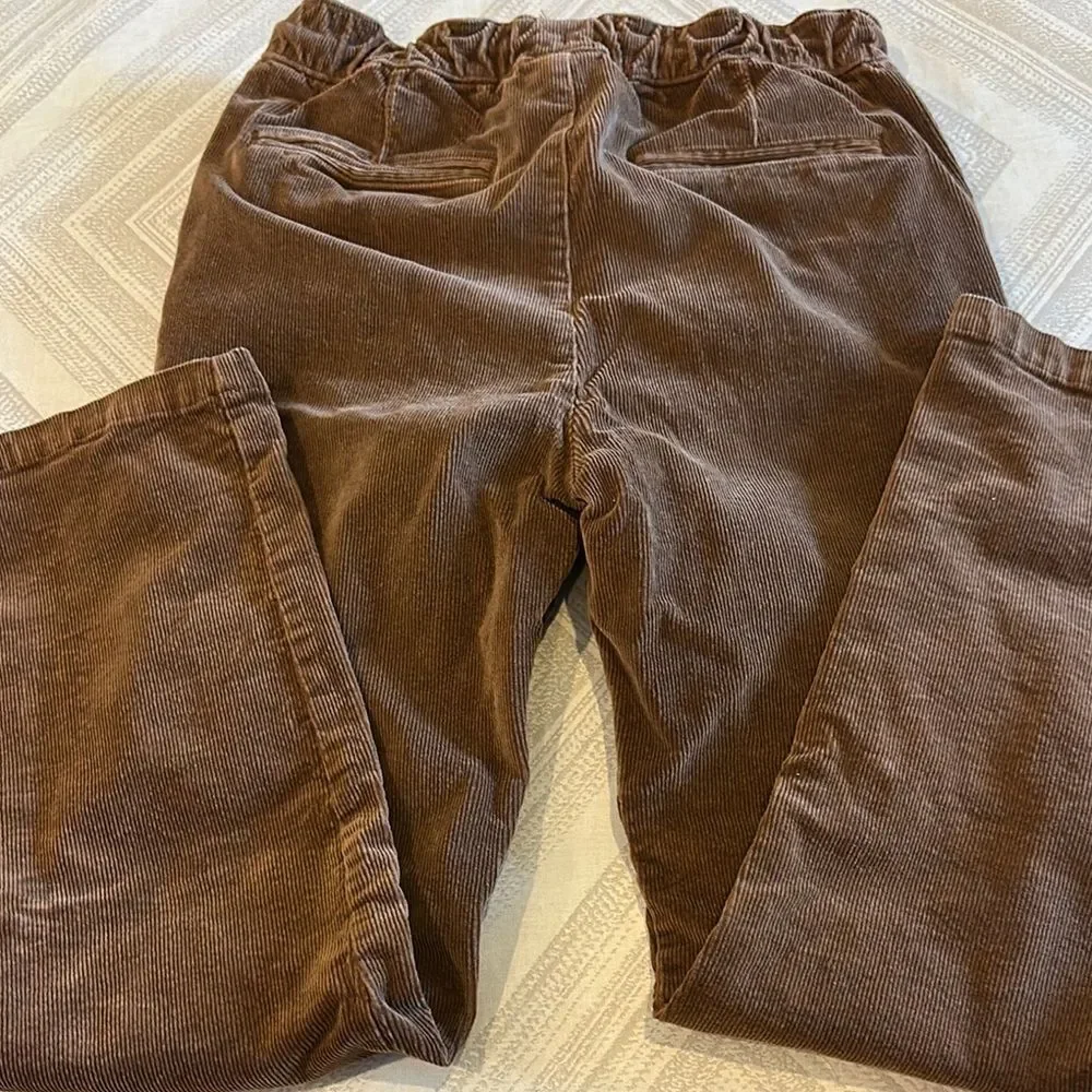 Appaman Boys Brown Corduroy Pull-up Waist Pants - Size 12
